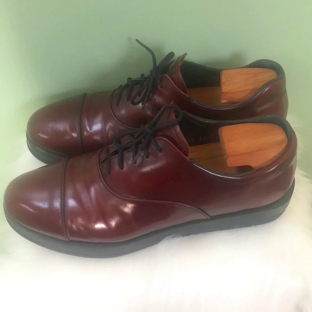 PRADA Men's Burgundy Loafers sz 8 w/ COA - Picture 4 of 11